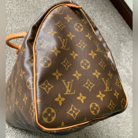 Louis Vuitton Brown and Tan Monogram speedy 40 - Picture 8 of 16